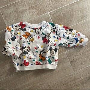 ZARA 12/18m Disney Christmas sweatshirt